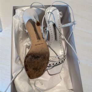Manolo Blahnik White Women's Heels